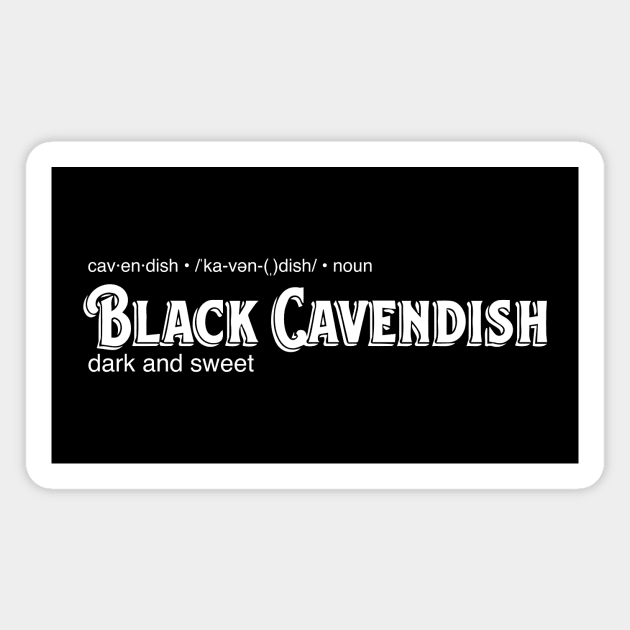 Black Cavendish Pipe Tobacco Magnet by Eugene and Jonnie Tee's